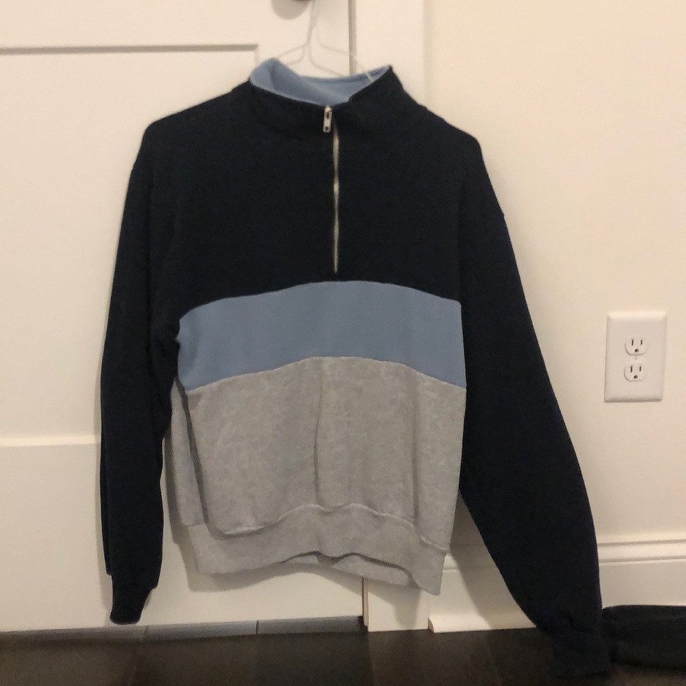 oversized quater zip